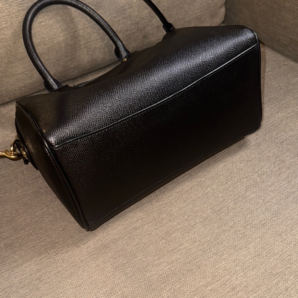 Coach Black Leather Satchel - Picture 6 of 8